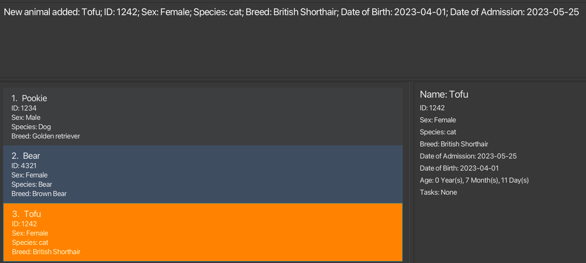 Add animal example