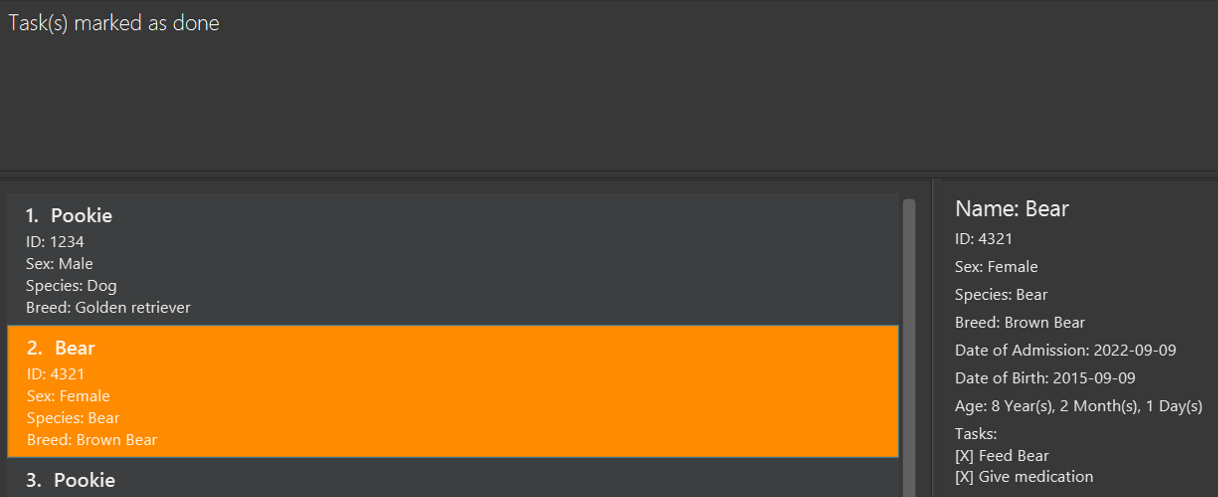 Mark task example